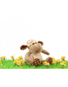 Lamb curly keyring 12cm