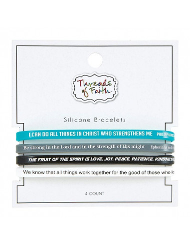 Silicone Bracelet set (4) I can do-be st