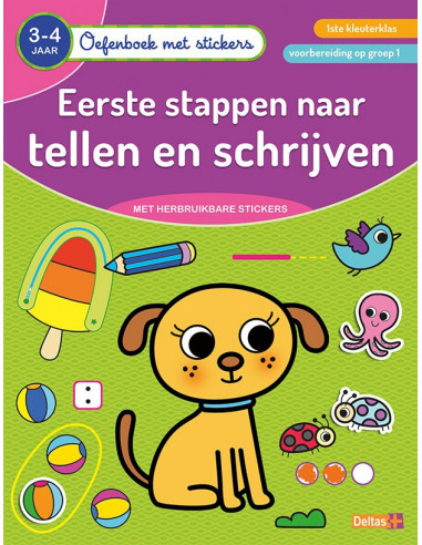 Oefenboek met stickers - eerste stappen