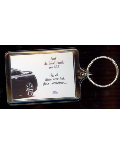 Sleutelhanger geef de...