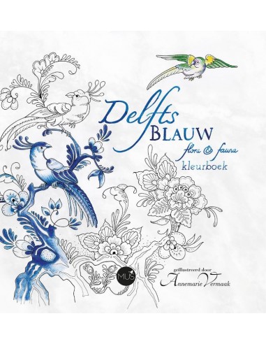 Delfts blauw flora & fauna kleurboek