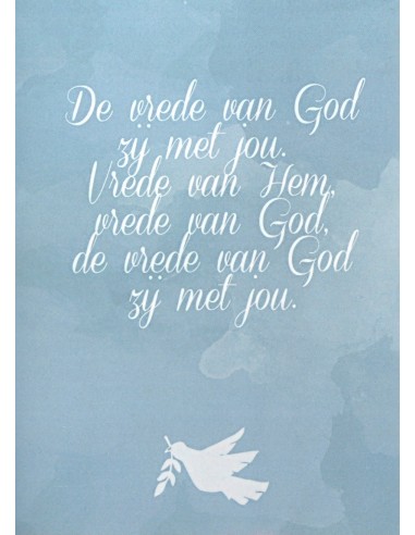 Wenskaart De vrede van God zij met jou