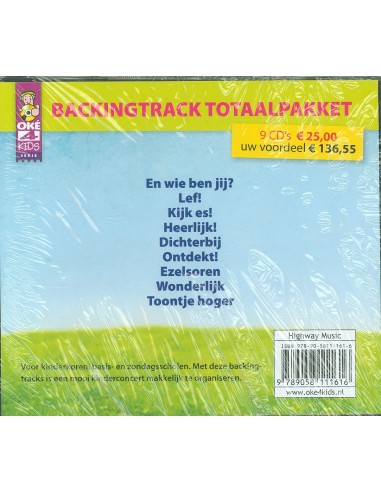 Pakket BACKINGTRACK 1 t/m 3  (8 cd's)