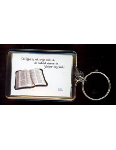 Sleutelhanger de bijbel is...