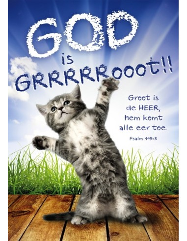 Poster A3 God is groot