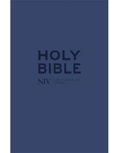 NIV tiny bible with zip blue soft-tone
