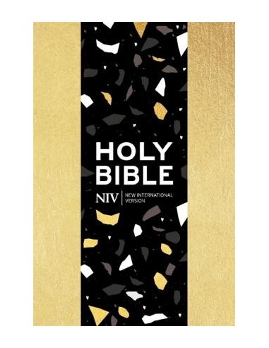 NIV pocket bible with zip gold soft-to
