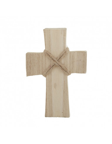 Small wood cross natural finish