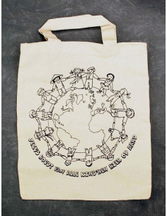 Katoenen draagtas Jezus...