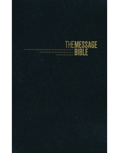 Message gift & award bible black leather