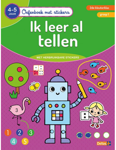 Oefenboek met stickers - Ik leer al tell