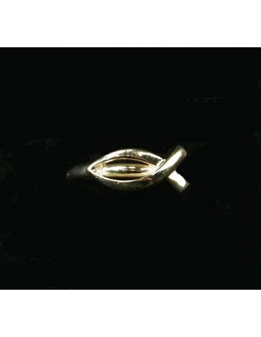 Ring goud dun vis 19mm 1.9gr