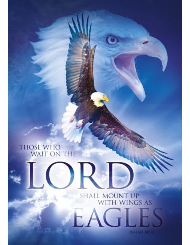 Poster A3 Wait on the Lord - Eagles
