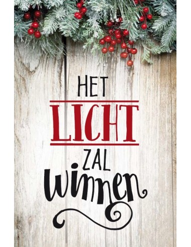 Wenskaart Het Licht zal winnen