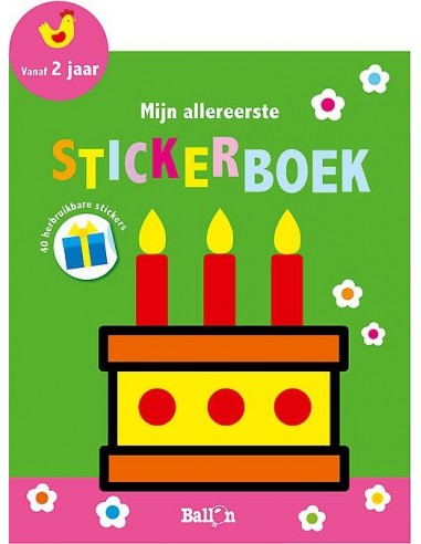 Stickerboek taart 2+