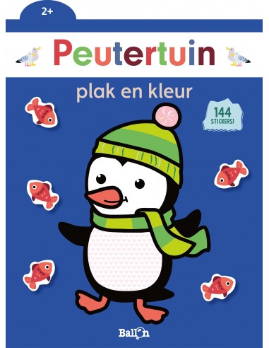 Plak en kleur eendje 2+