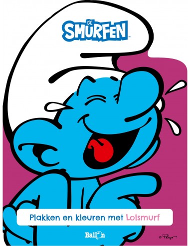 Plakken en kleuren met lolsmurf