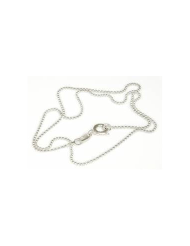 925 sterling silver ball chain 1mm 50cm