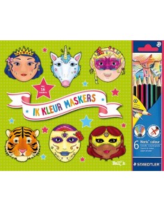 Ik kleur maskers (groen)