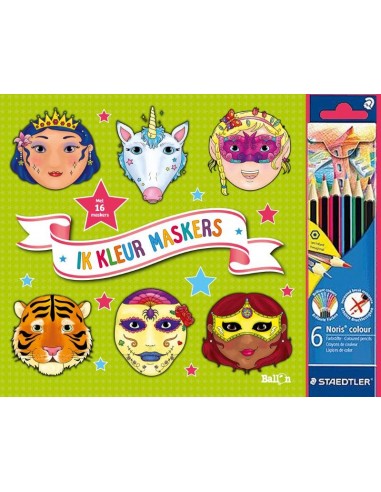 Ik kleur maskers (groen)