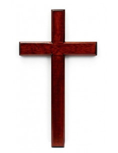 Kruis hang 30cm mahoniehout
