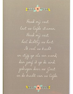 Wenskaart Houd mij vast...