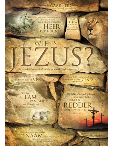 Poster A3 Wie is Jezus?