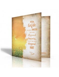 Wenskaart mijn liefde is...