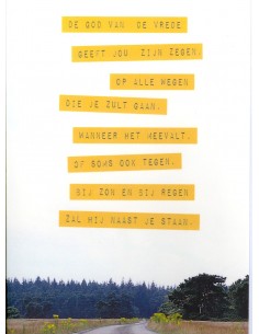 Wenskaart De God van de...