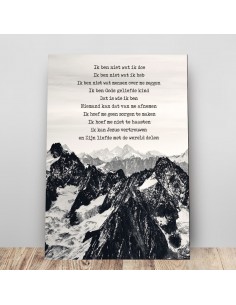 Metalen wandbord A3 credo...