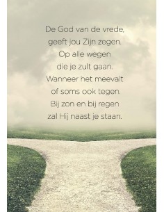 Poster de God van vrede