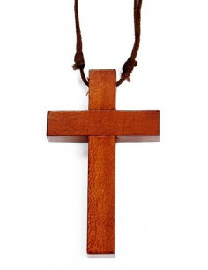 Cross Wood 2,5cm on Leather...