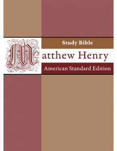Matthew Henry Study Bible