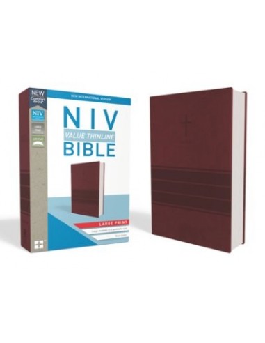 NIV value LP thinline bible burgundy imi