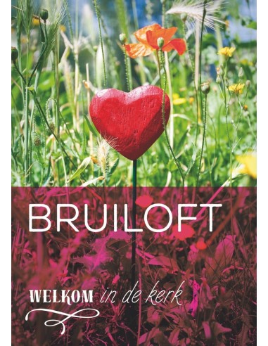 Welkom in de kerk bruiloft set 10 ex