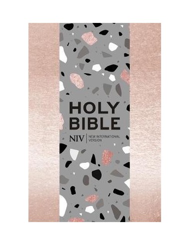 NIV pocket bible with zip rose-gold soft