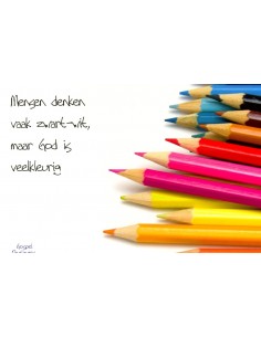 Prentbriefkaart mensen...