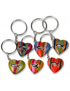 Sleutelhanger Vis speksteen...