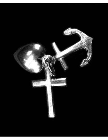 Hanger zilver geloof-hoop-liefde groot