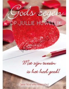 Gods zegen op je huwelijk