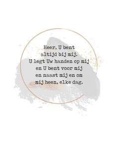 Poster Heer U bent alijd...