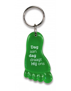 Sleutelhanger voet dag aan...