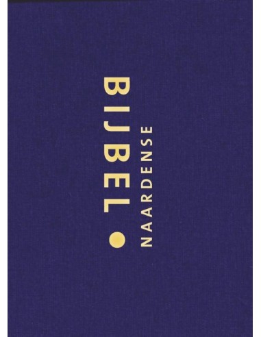 Naardense bijbel gebonden linnen blauw