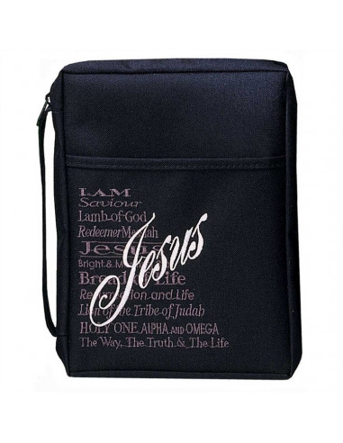 Biblecase 24x16.5cm black names of Jesus