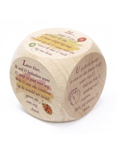 Kubus hout kl lieve Heer ik...