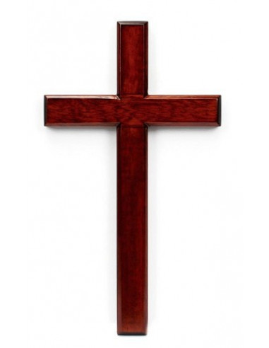 Kruis hang 10cm mahoniehout