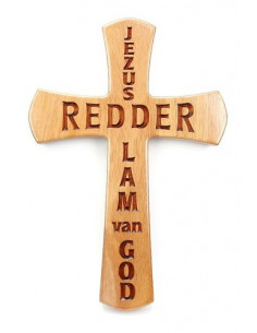 Kruis 30cm Jezus Redder Lam...