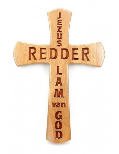 Kruis 30cm Jezus Redder Lam van God