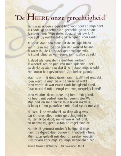 Poster A4 de Heere onze...