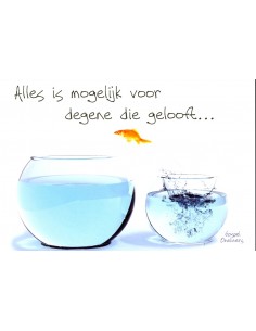 Prentbriefkaart alles is...